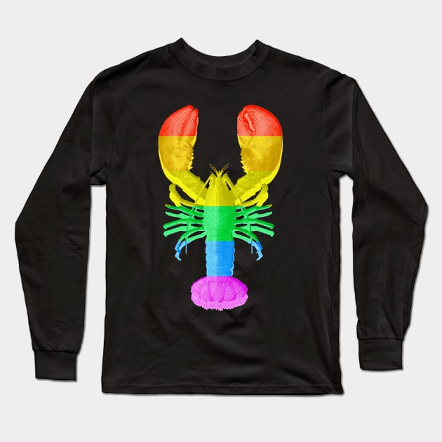 Pride Lobster WPH MEDIA Long Sleeve T-Shirt by WPHmedia